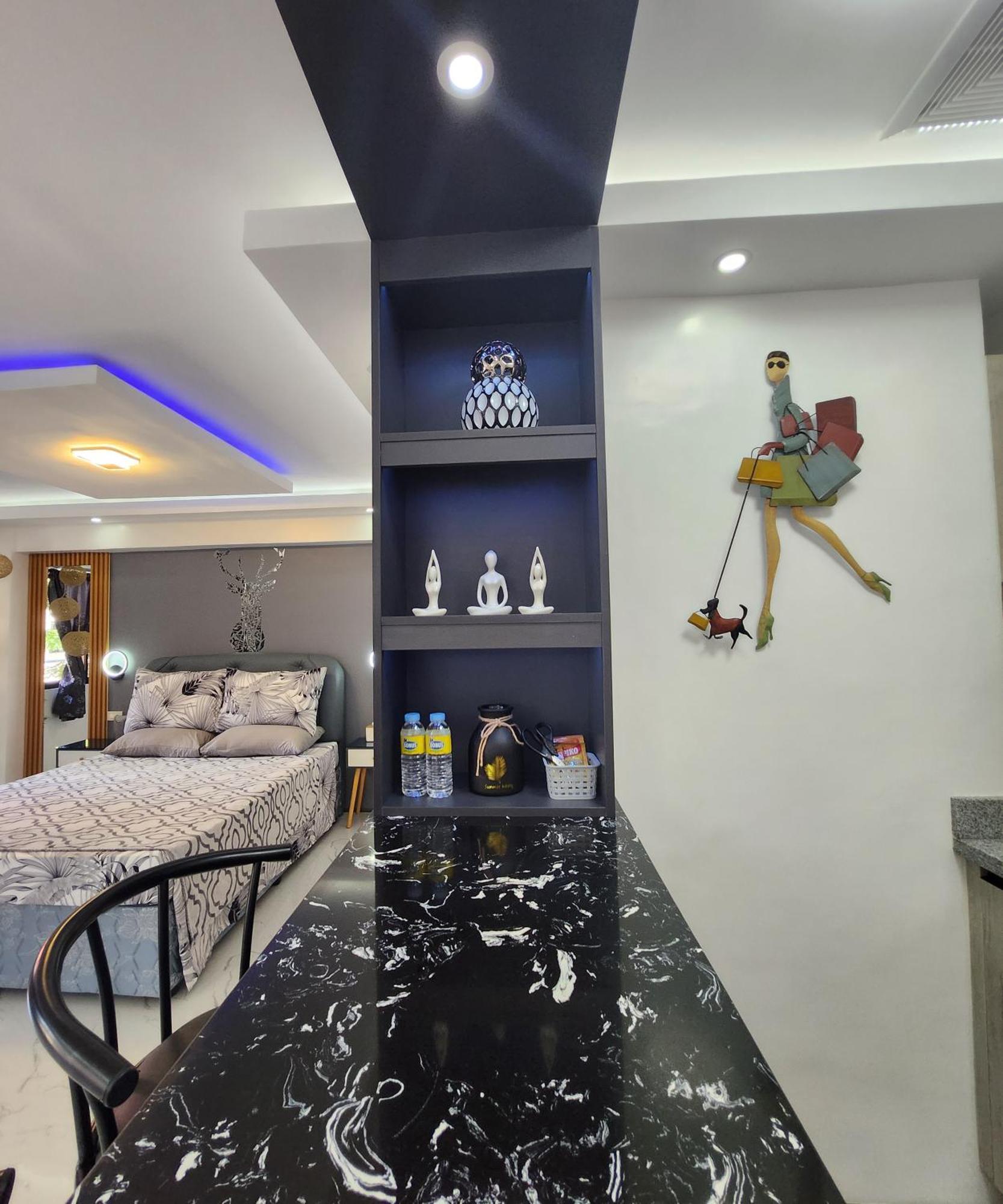 Condo Azur Suites B207 Near Airport, Netflix, Stylish, Cozy With Swimming Pool 막탄 외부 사진